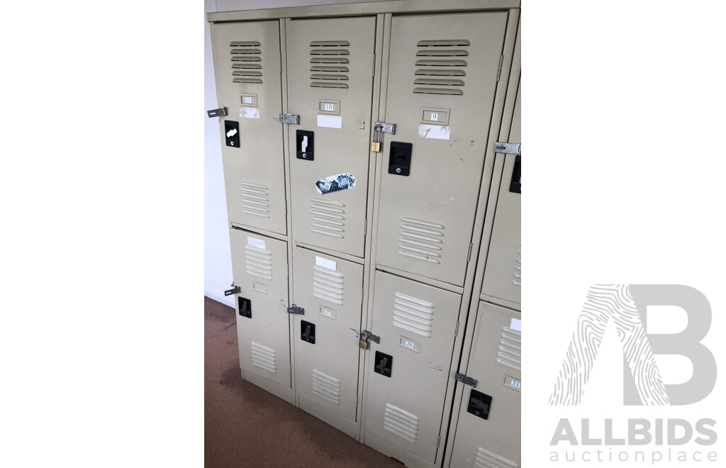 Bay of Six Personal Lockers