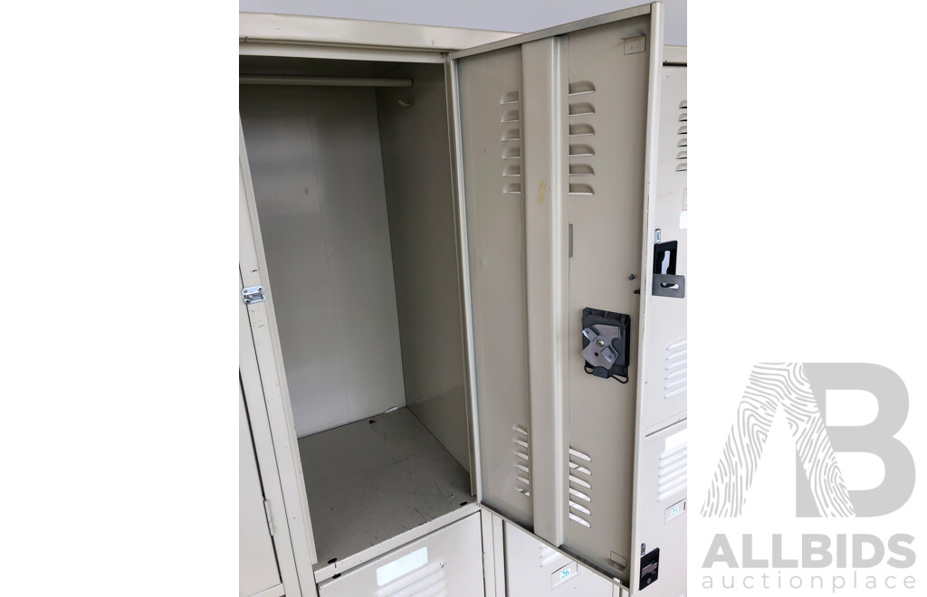 Bay of Six Personal Lockers