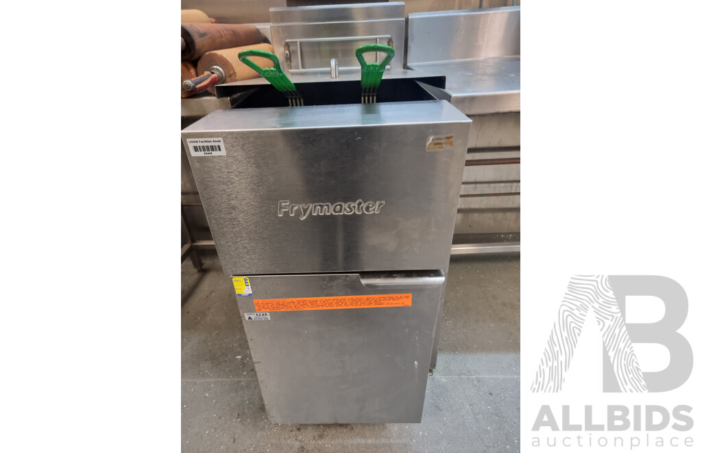 Fry-master Commercial Gas Deep Fryer, Stainless Steel Work Bench & Contents ETC