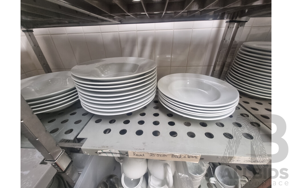 3 Kitchen Racking Storage Shelves & Contents ETC