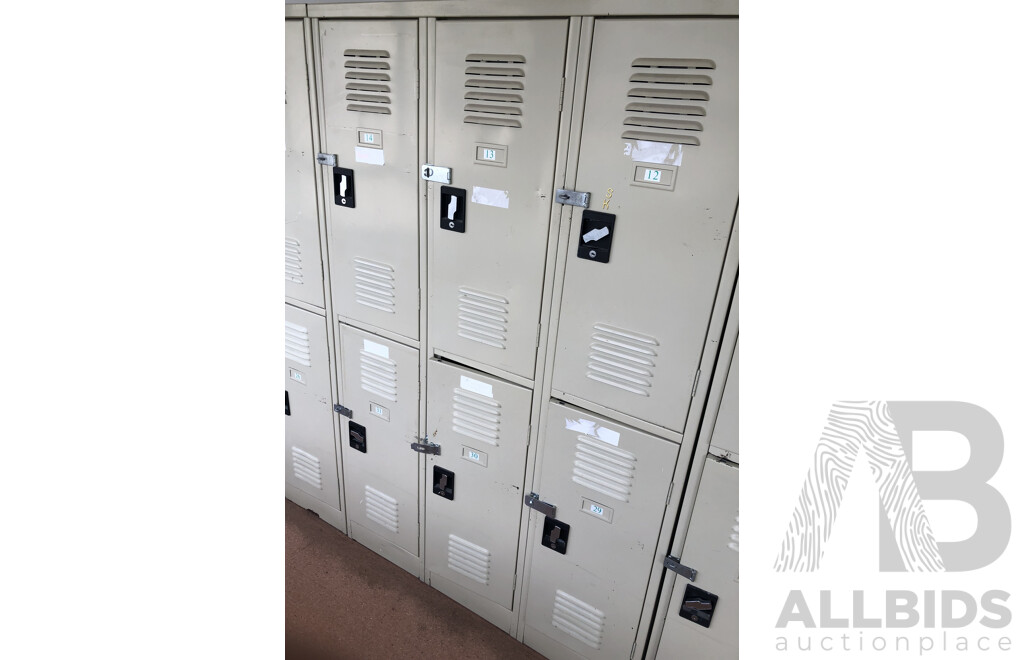 Bay of Six Personal Lockers