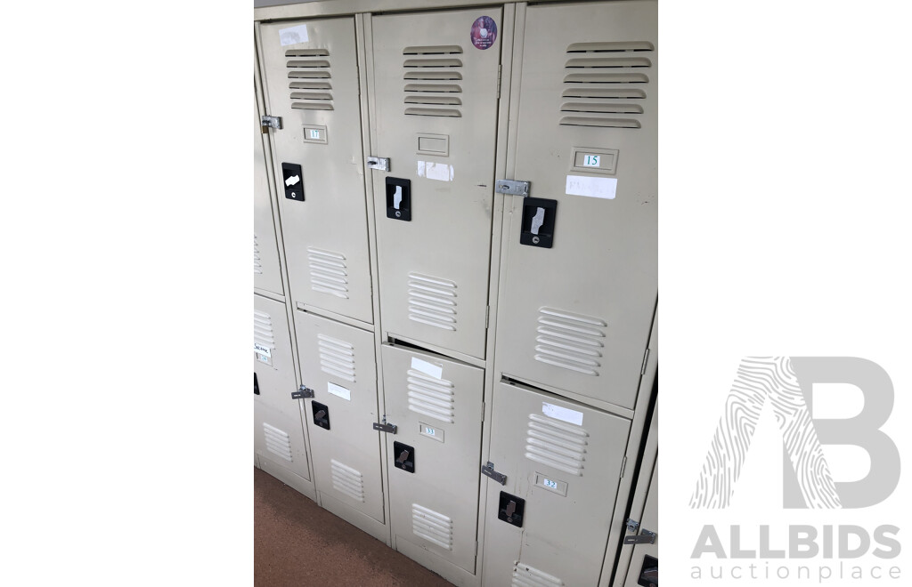 Bay of Six Personal Lockers