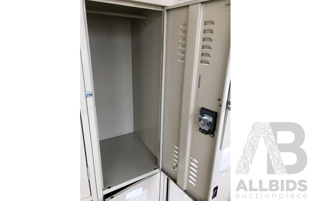 Bay of Six Personal Lockers