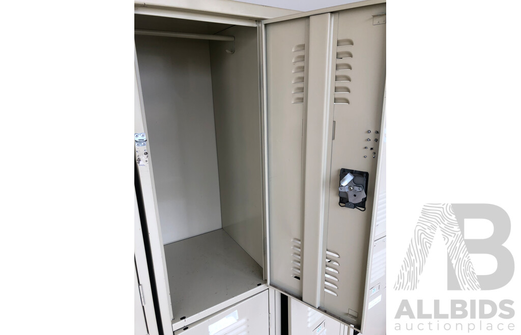 Bay of Six Personal Lockers
