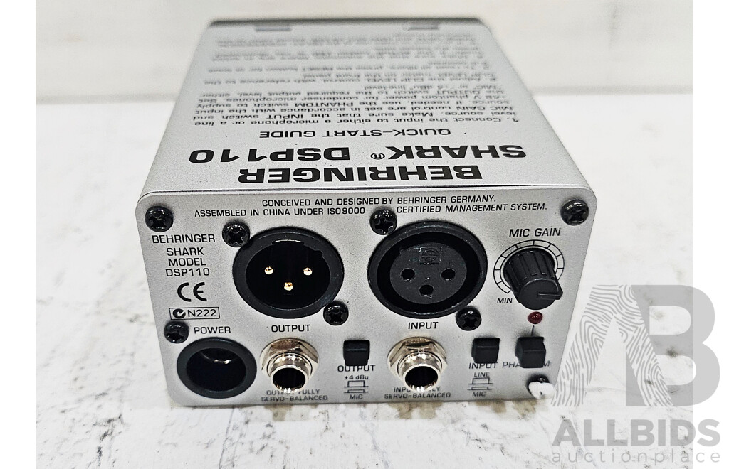 Behringer Shark (DSP1100) Digital 24-Bit Multi-Fuction Signal Processor - Lot of Two
