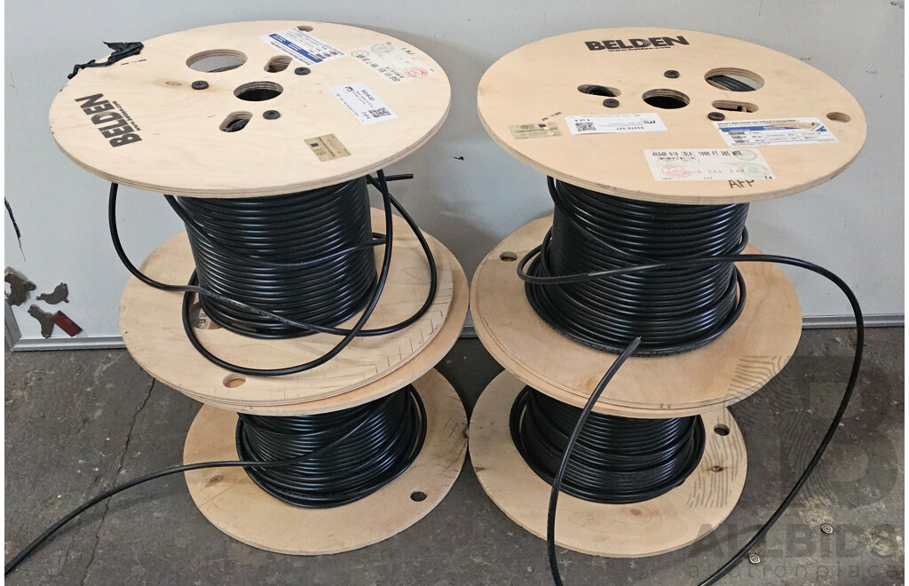 Belden (4694R 010) 4K Coaxial Cable - Lot of Four