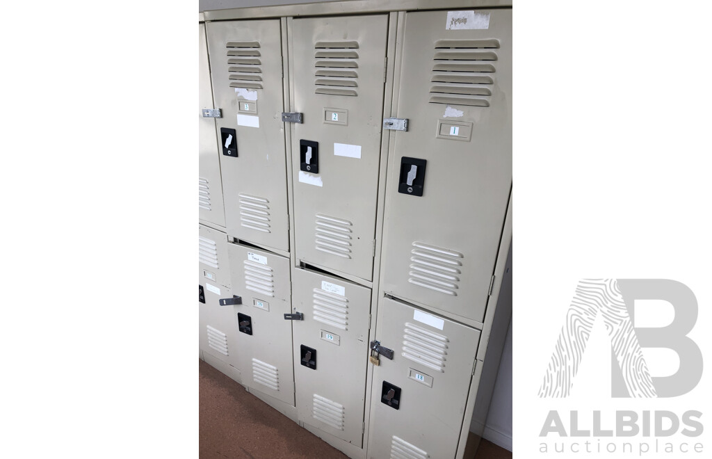 Bay of Six Personal Lockers