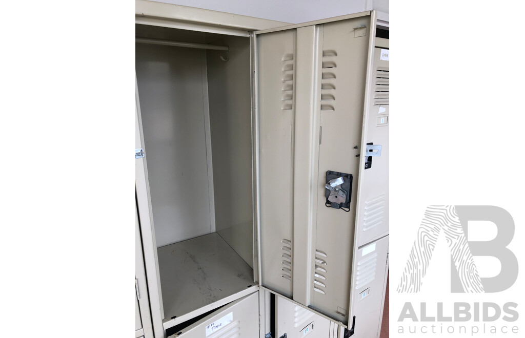 Bay of Six Personal Lockers