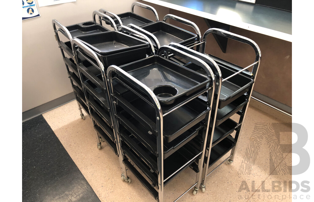 Equipment Trolleys - Lot of Six