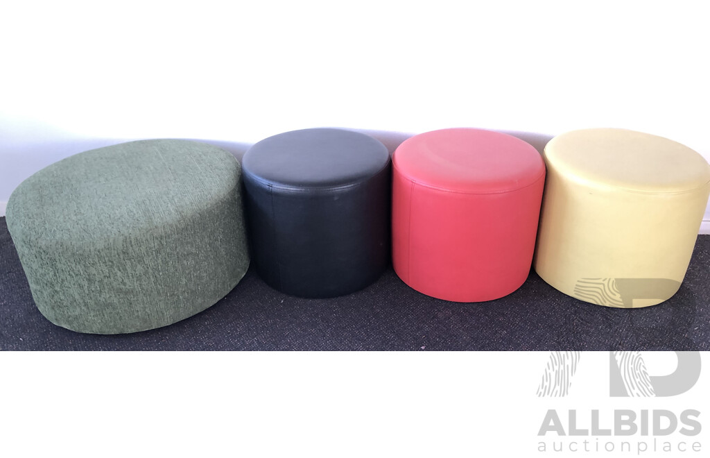 Contemporary Ottoman Stools - Lot of Four