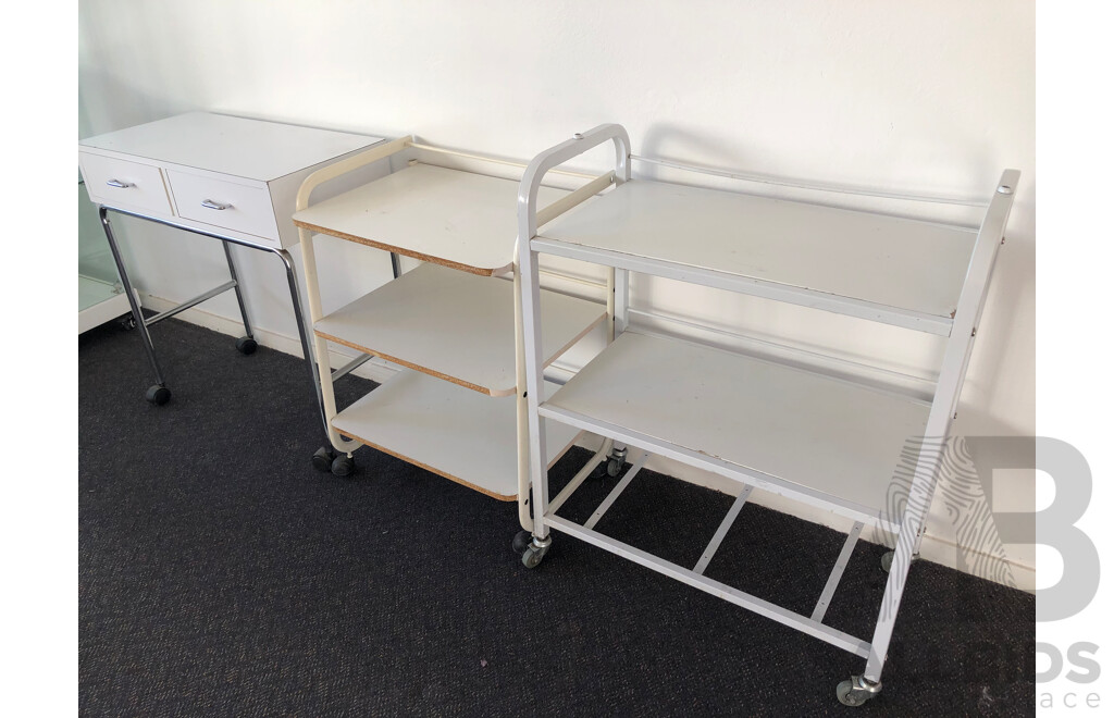 Equipment Trolleys - Lot of Three
