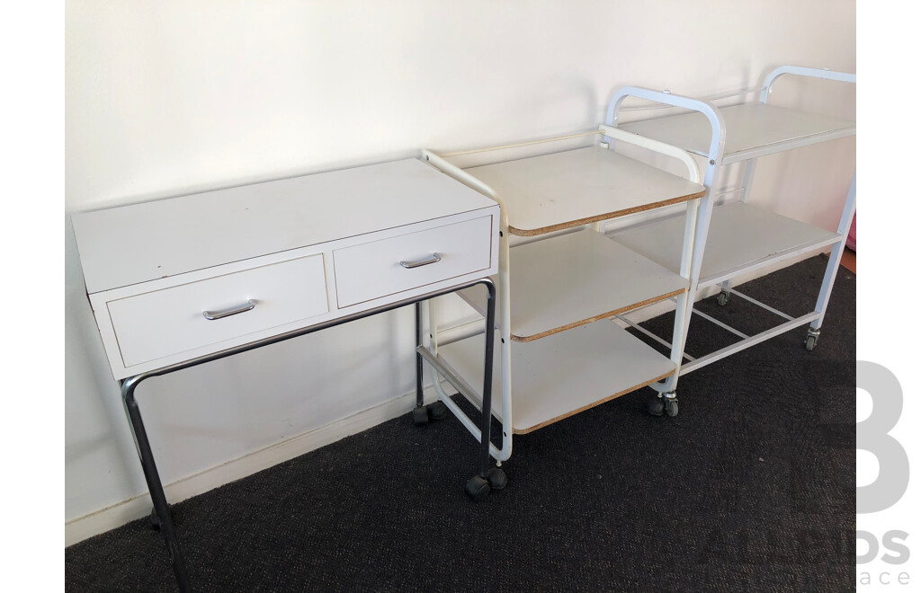 Equipment Trolleys - Lot of Three