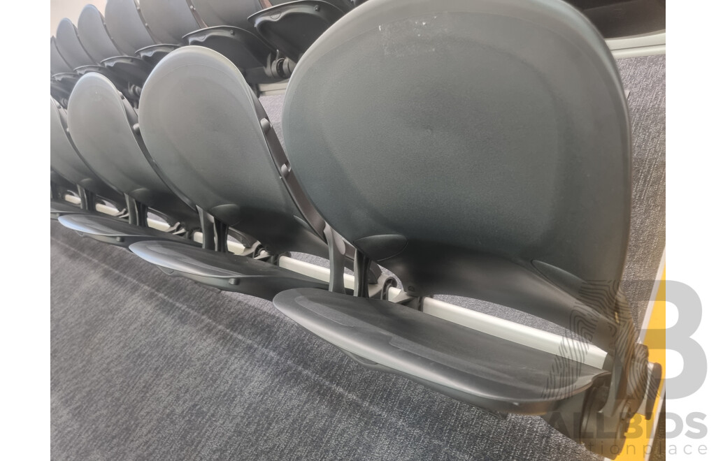 12 Rows of Camatic Theatre Seating on Carpeted Podium