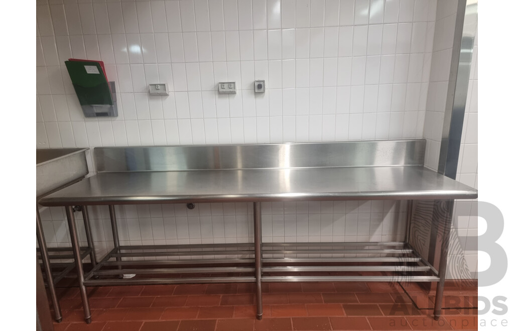 Stainless Steel Workbench with Under Shelf Storage