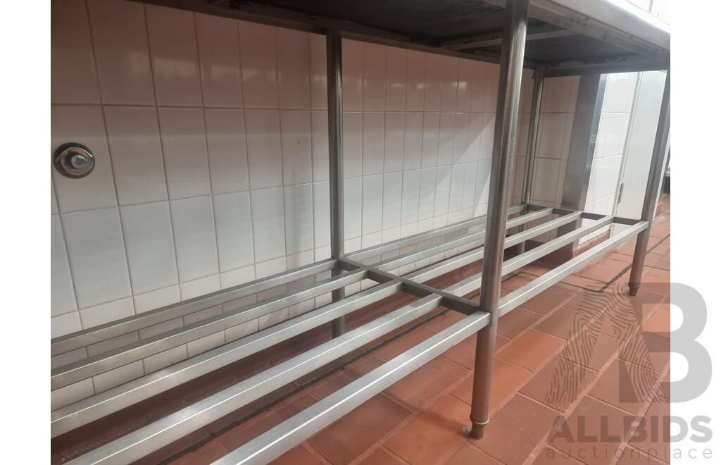 Stainless Steel Workbench with Under Shelf Storage