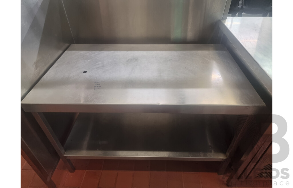 Stainless Steel Workbench with Under Shelf Storage