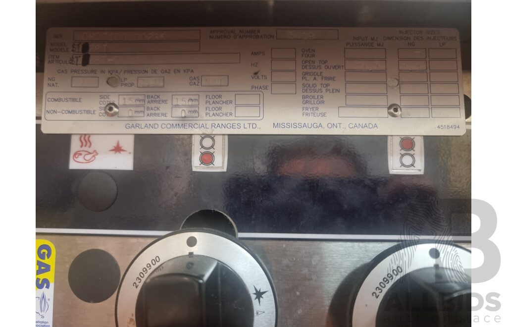 Garland Commercial 4 Burner Gas Hot Plate