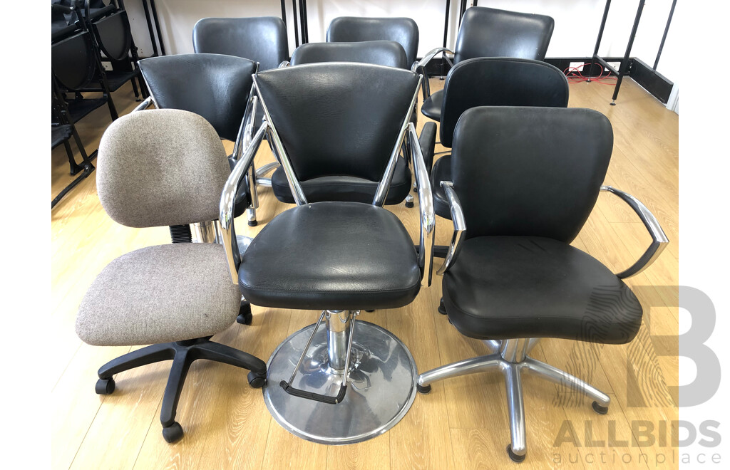 Gaslift Chairs - Lot of Nine