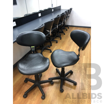 Gaslift Salon Chairs - Lot of Nine
