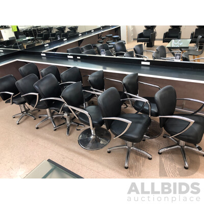 Gaslift Salon Chairs - Lot of 11