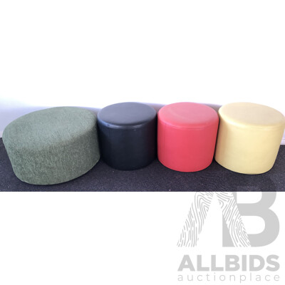Contemporary Ottoman Stools - Lot of Four