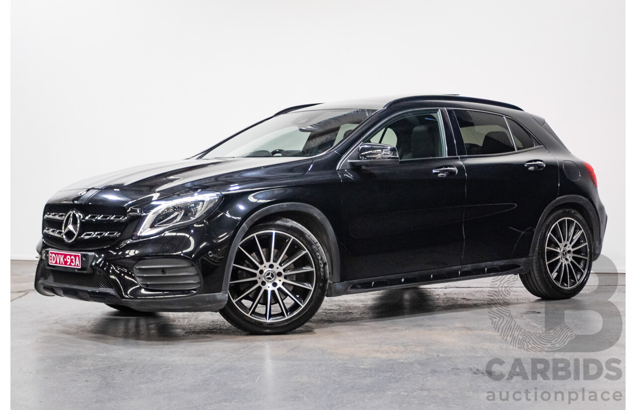 1/2018 Mercedes Benz GLA 250 White Art Edition 4matic (AWD) X156 MY18 4d Wagon Cosmos Black Metallic Turbo 2.0L