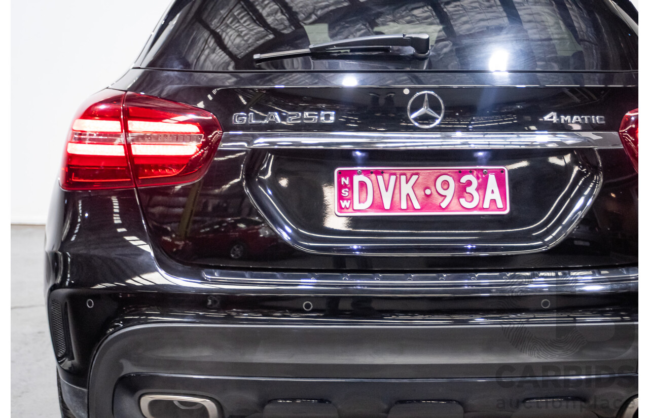 1/2018 Mercedes Benz GLA 250 White Art Edition 4matic (AWD) X156 MY18 4d Wagon Cosmos Black Metallic Turbo 2.0L