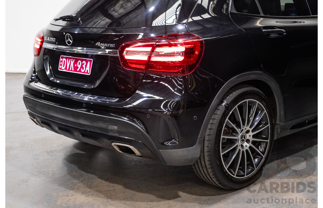 1/2018 Mercedes Benz GLA 250 White Art Edition 4matic (AWD) X156 MY18 4d Wagon Cosmos Black Metallic Turbo 2.0L