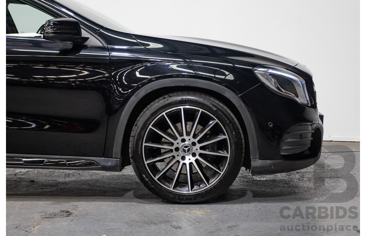 1/2018 Mercedes Benz GLA 250 White Art Edition 4matic (AWD) X156 MY18 4d Wagon Cosmos Black Metallic Turbo 2.0L