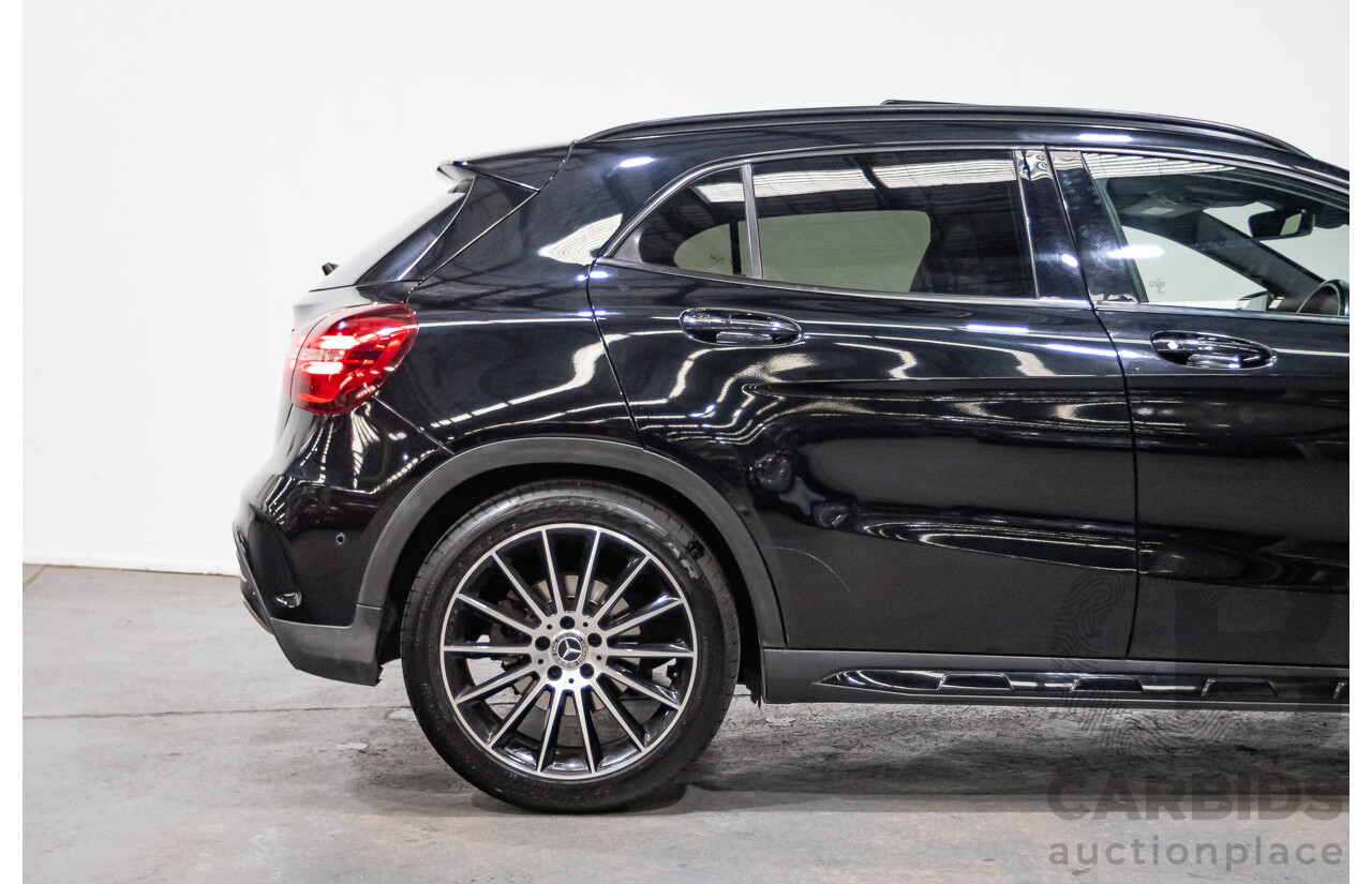 1/2018 Mercedes Benz GLA 250 White Art Edition 4matic (AWD) X156 MY18 4d Wagon Cosmos Black Metallic Turbo 2.0L