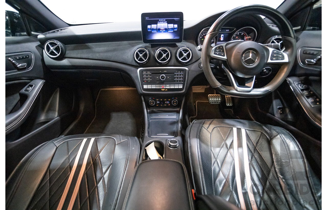 1/2018 Mercedes Benz GLA 250 White Art Edition 4matic (AWD) X156 MY18 4d Wagon Cosmos Black Metallic Turbo 2.0L