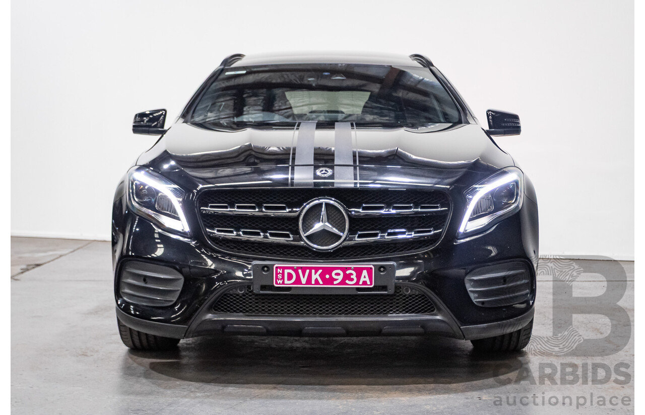 1/2018 Mercedes Benz GLA 250 White Art Edition 4matic (AWD) X156 MY18 4d Wagon Cosmos Black Metallic Turbo 2.0L