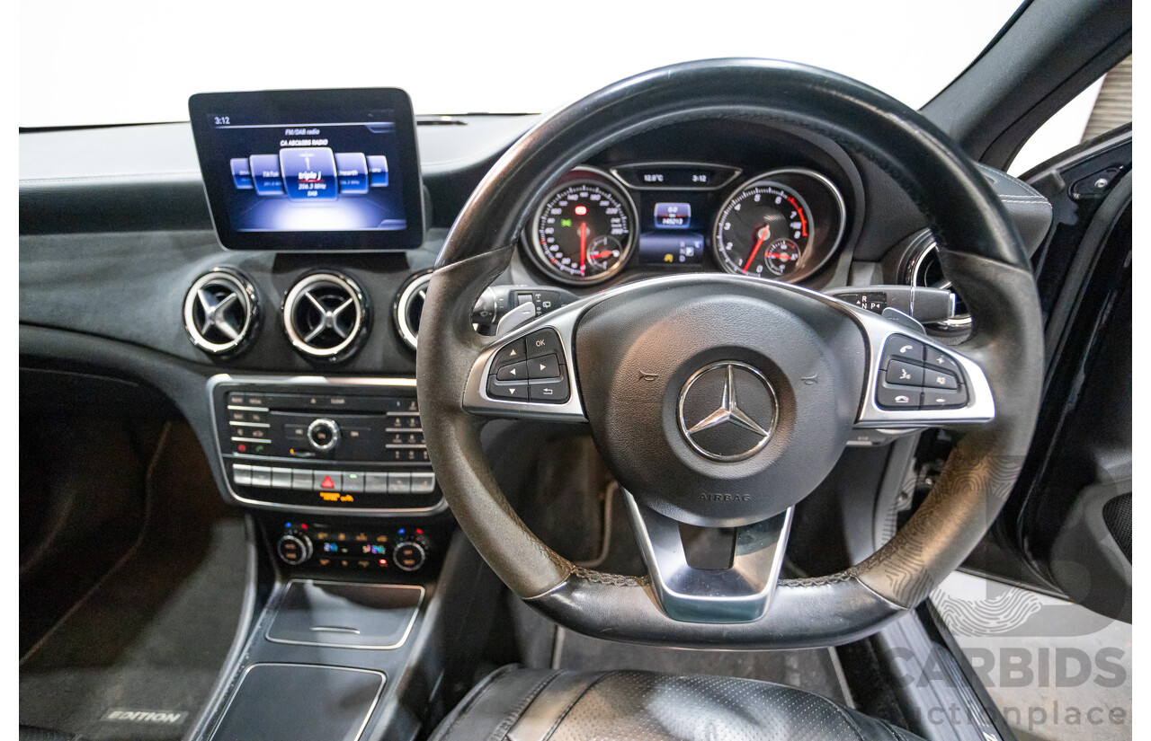1/2018 Mercedes Benz GLA 250 White Art Edition 4matic (AWD) X156 MY18 4d Wagon Cosmos Black Metallic Turbo 2.0L