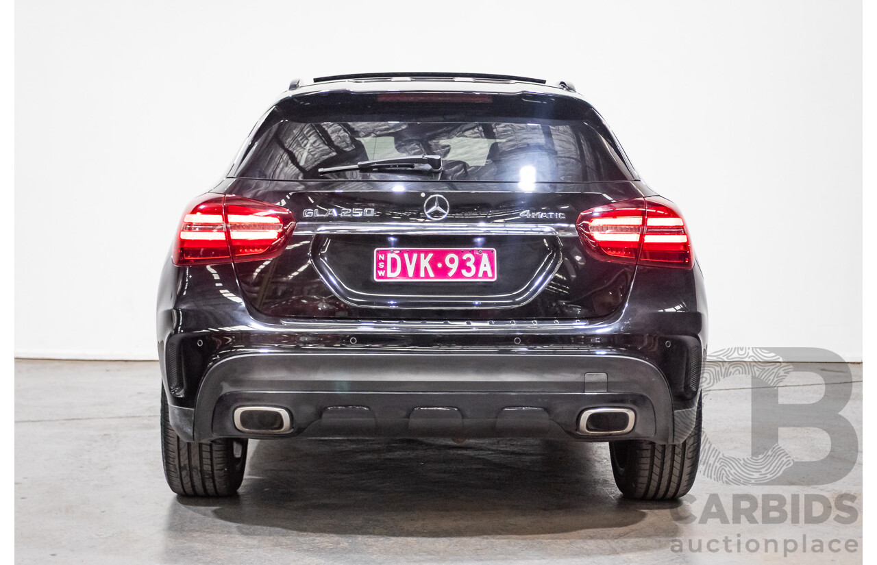 1/2018 Mercedes Benz GLA 250 White Art Edition 4matic (AWD) X156 MY18 4d Wagon Cosmos Black Metallic Turbo 2.0L