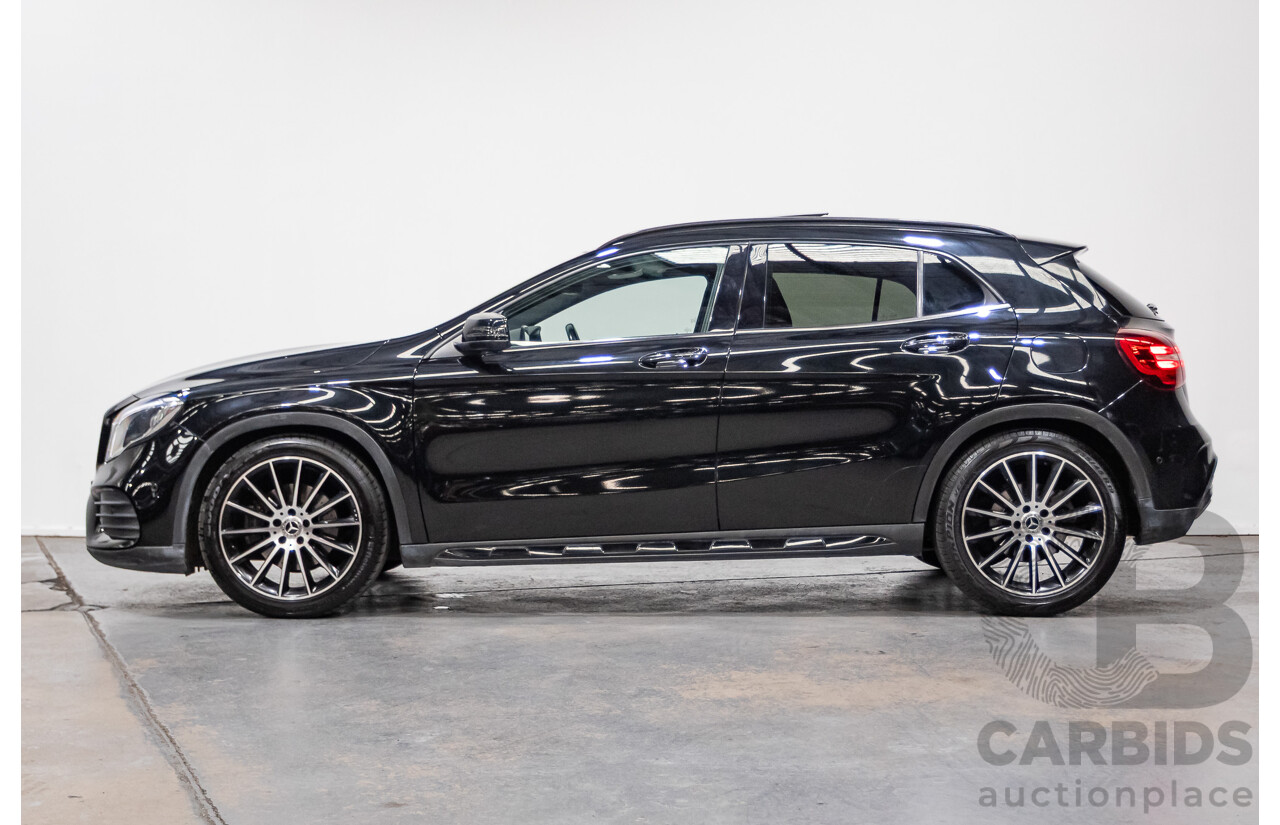 1/2018 Mercedes Benz GLA 250 White Art Edition 4matic (AWD) X156 MY18 4d Wagon Cosmos Black Metallic Turbo 2.0L