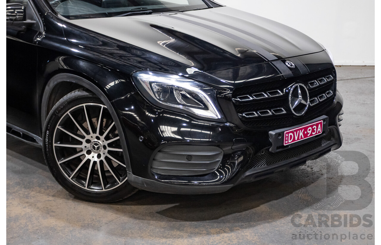 1/2018 Mercedes Benz GLA 250 White Art Edition 4matic (AWD) X156 MY18 4d Wagon Cosmos Black Metallic Turbo 2.0L
