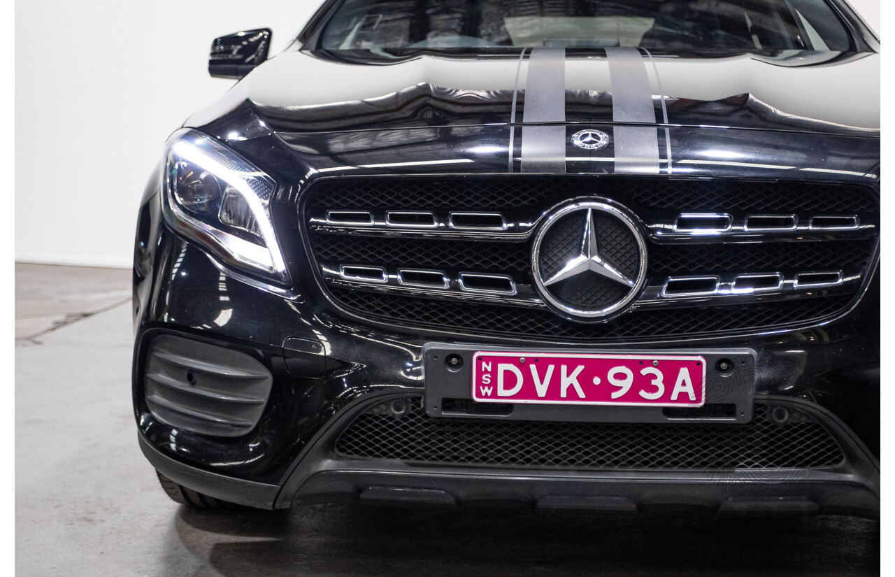1/2018 Mercedes Benz GLA 250 White Art Edition 4matic (AWD) X156 MY18 4d Wagon Cosmos Black Metallic Turbo 2.0L