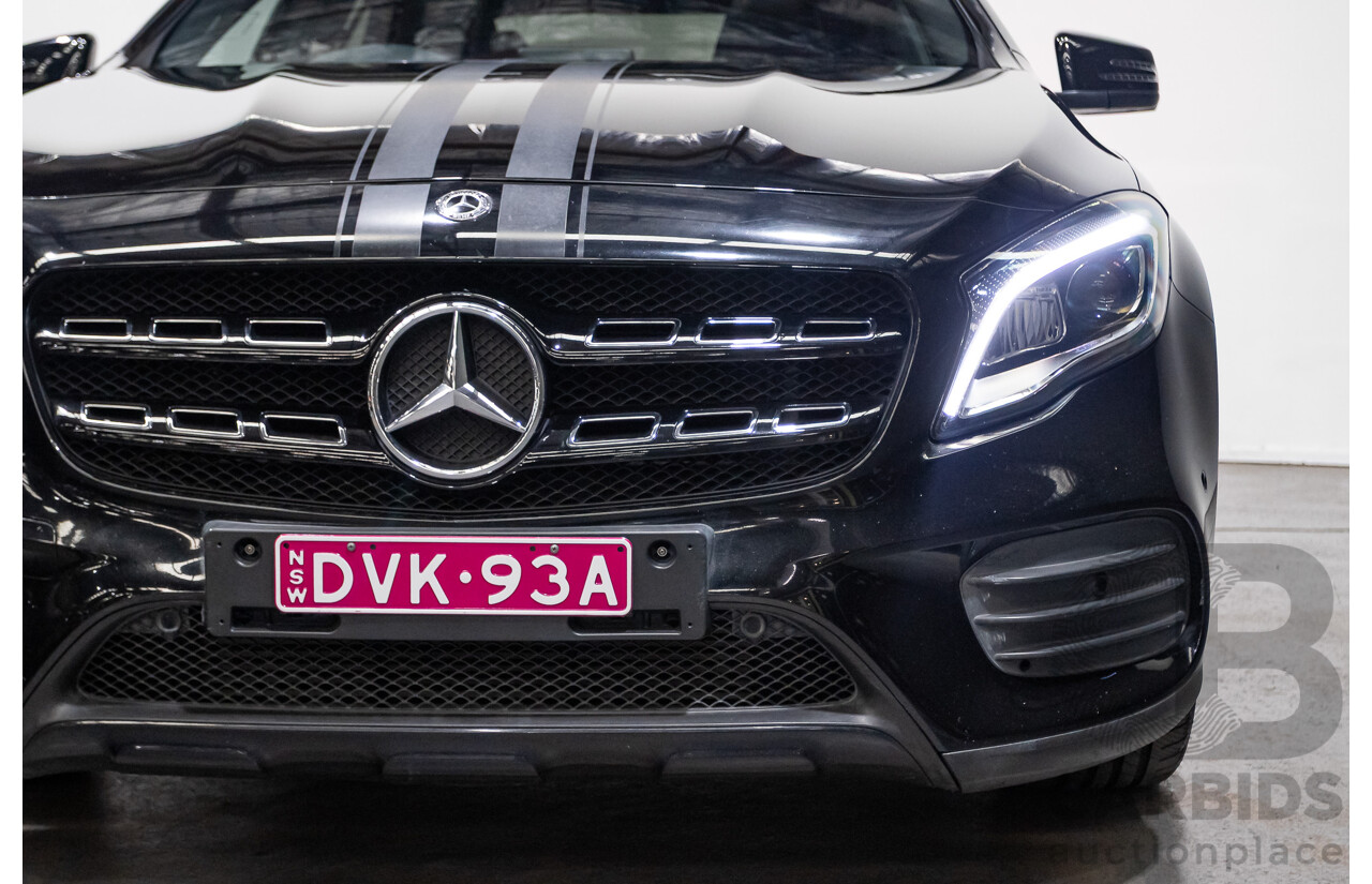 1/2018 Mercedes Benz GLA 250 White Art Edition 4matic (AWD) X156 MY18 4d Wagon Cosmos Black Metallic Turbo 2.0L