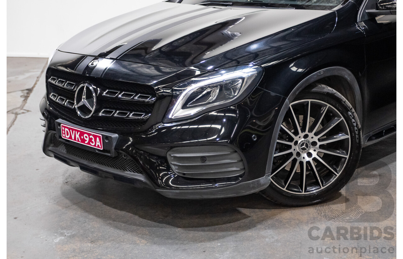 1/2018 Mercedes Benz GLA 250 White Art Edition 4matic (AWD) X156 MY18 4d Wagon Cosmos Black Metallic Turbo 2.0L