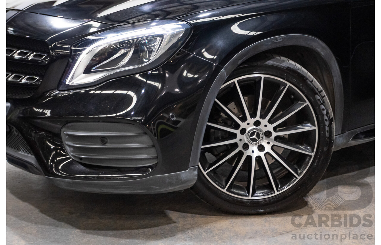 1/2018 Mercedes Benz GLA 250 White Art Edition 4matic (AWD) X156 MY18 4d Wagon Cosmos Black Metallic Turbo 2.0L