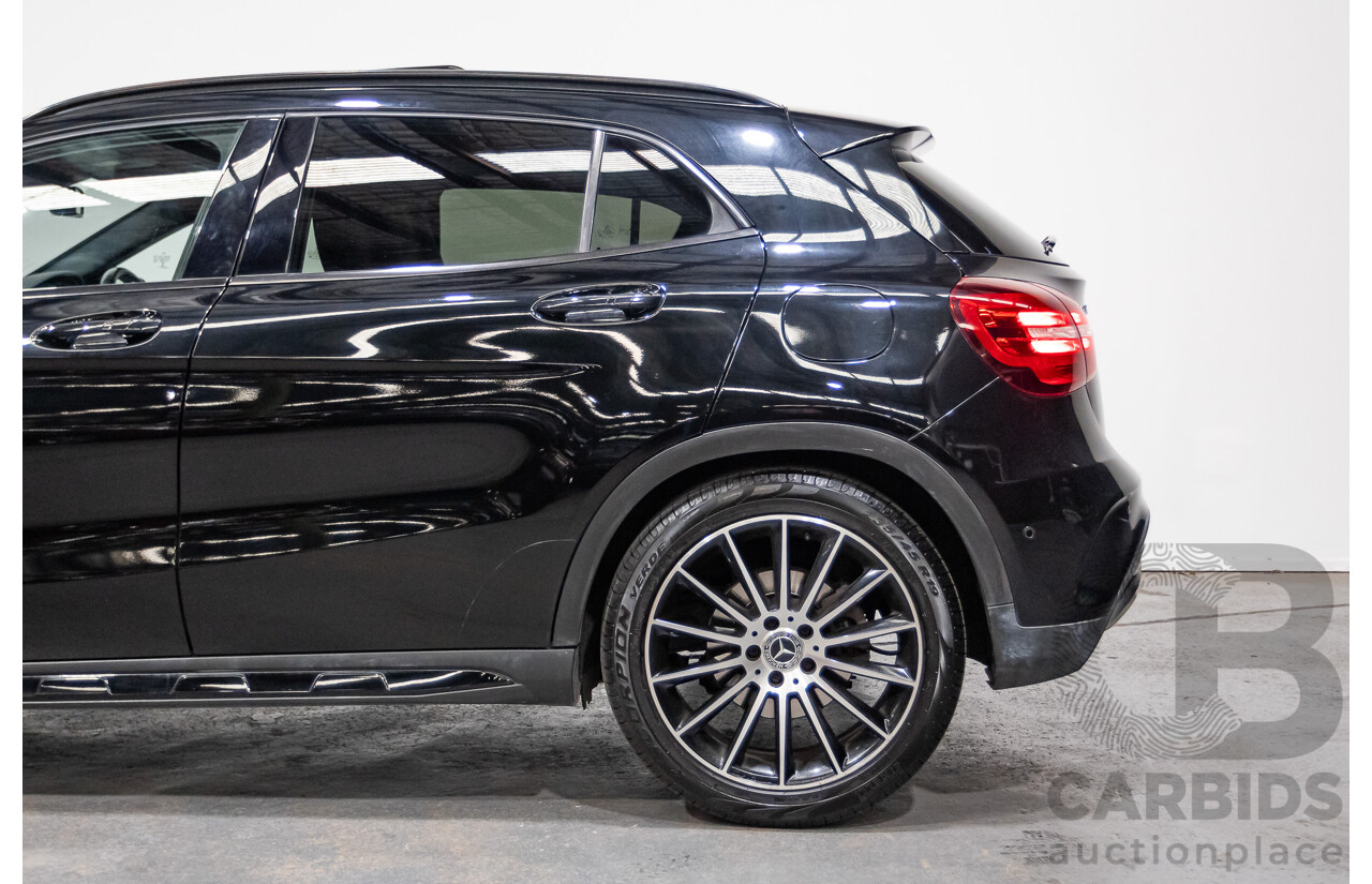1/2018 Mercedes Benz GLA 250 White Art Edition 4matic (AWD) X156 MY18 4d Wagon Cosmos Black Metallic Turbo 2.0L