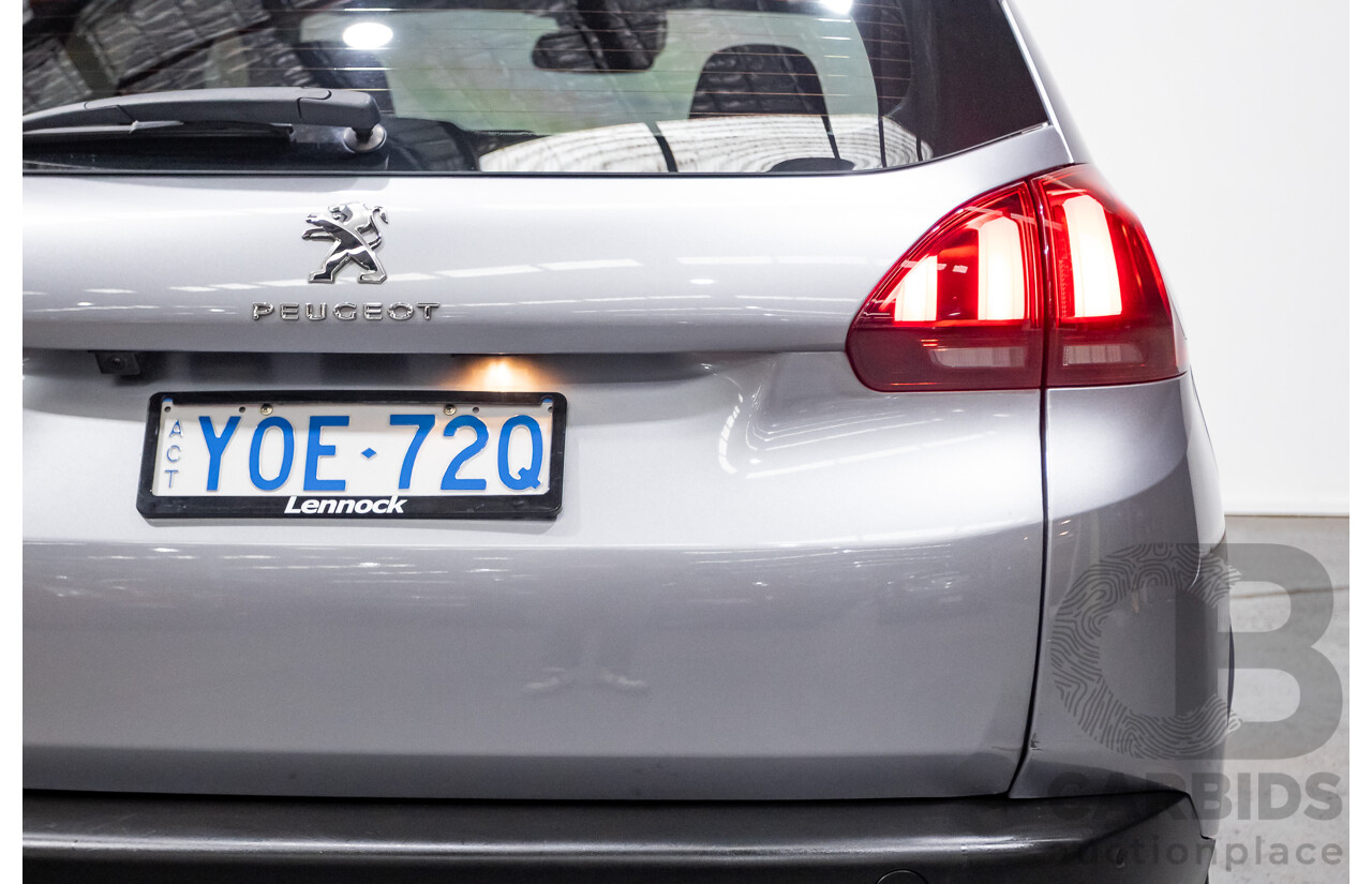 10/2018 Peugeot 2008 Active MY18.5 A94 4d Wagon Artense Grey Metallic Turbo 1.2L