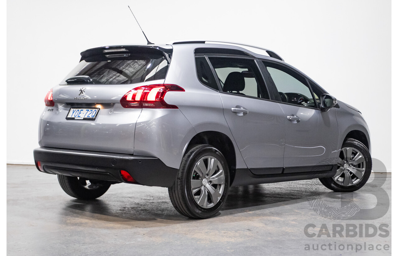10/2018 Peugeot 2008 Active MY18.5 A94 4d Wagon Artense Grey Metallic Turbo 1.2L