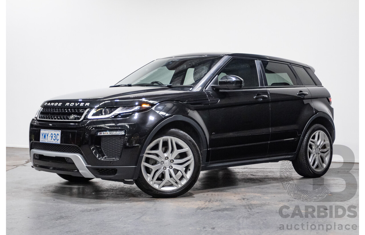 02/2018 Range Rover Evoque Td4 (110kW) SE DYNAMIC (AWD) LV MY18 5D Wagon Santorini Black Turbo Diesel 2.0L