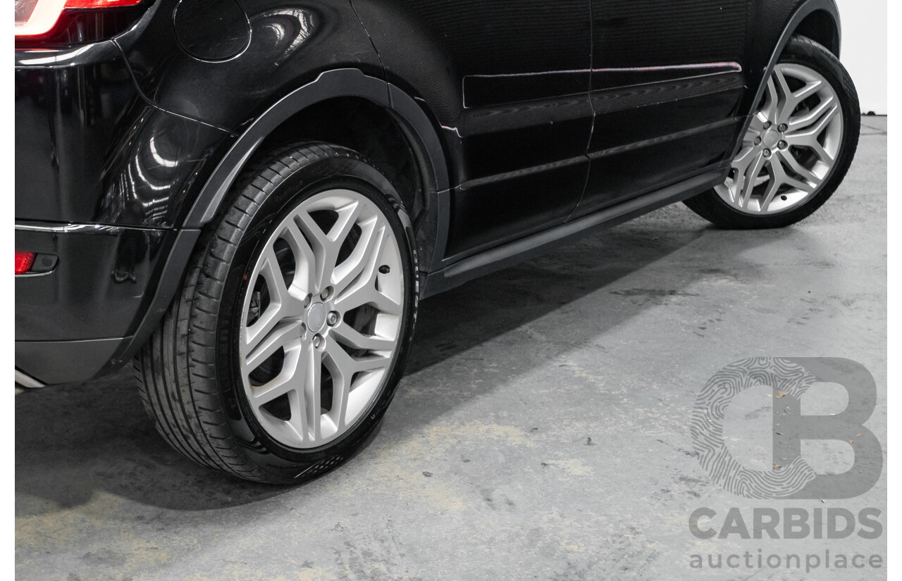 02/2018 Range Rover Evoque Td4 (110kW) SE DYNAMIC (AWD) LV MY18 5D Wagon Santorini Black Turbo Diesel 2.0L