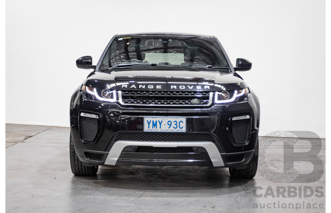 02/2018 Range Rover Evoque Td4 (110kW) SE DYNAMIC (AWD) LV MY18 5D Wagon Santorini Black Turbo Diesel 2.0L