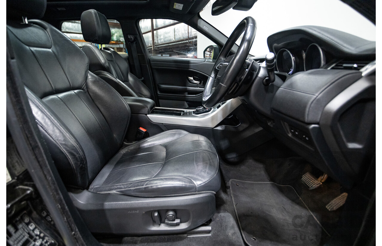 02/2018 Range Rover Evoque Td4 (110kW) SE DYNAMIC (AWD) LV MY18 5D Wagon Santorini Black Turbo Diesel 2.0L