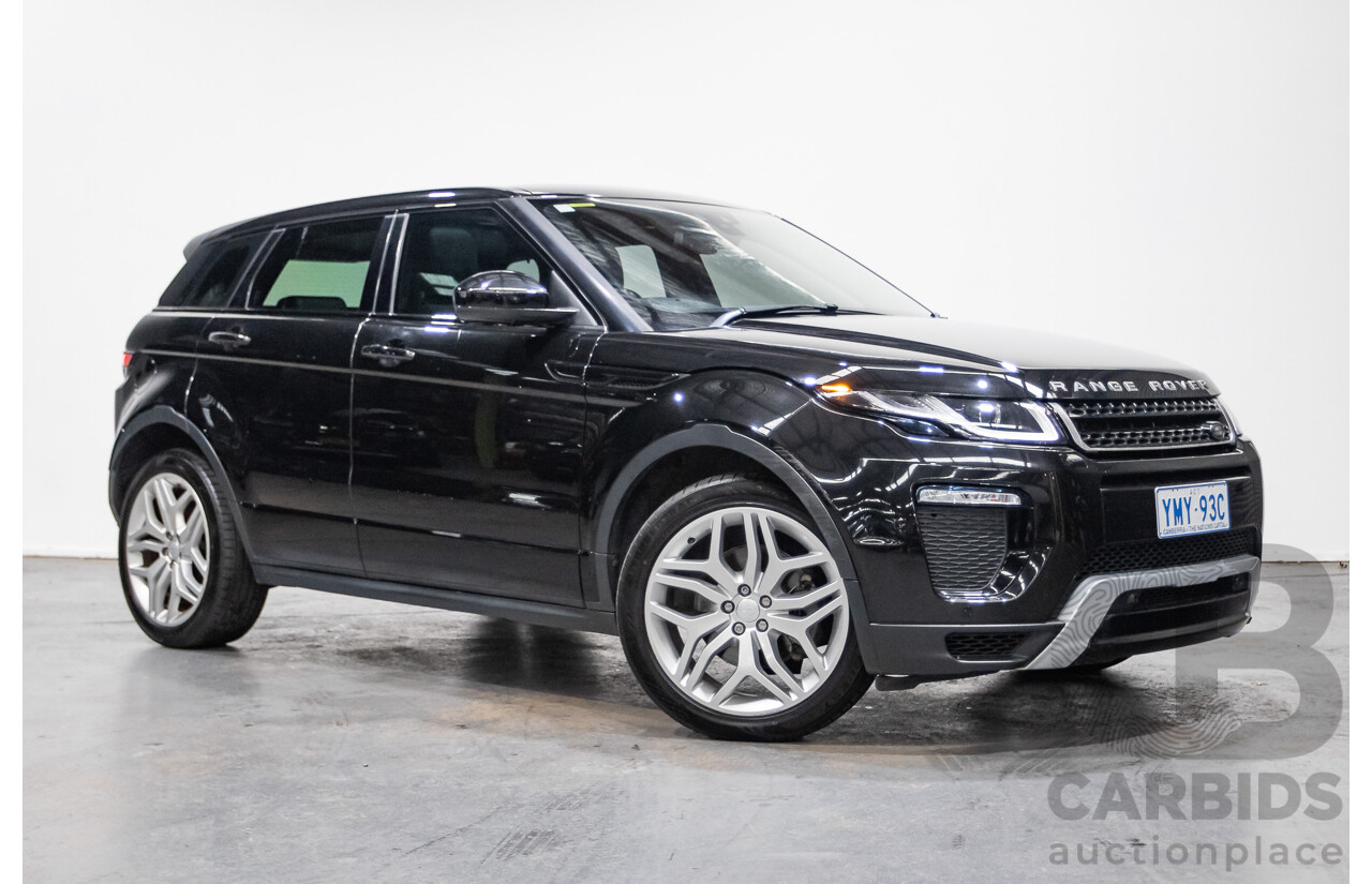 02/2018 Range Rover Evoque Td4 (110kW) SE DYNAMIC (AWD) LV MY18 5D Wagon Santorini Black Turbo Diesel 2.0L