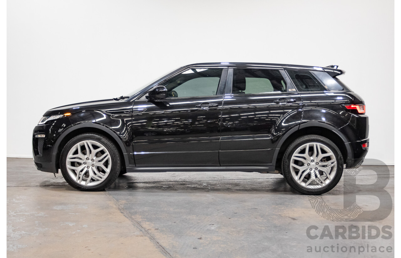 02/2018 Range Rover Evoque Td4 (110kW) SE DYNAMIC (AWD) LV MY18 5D Wagon Santorini Black Turbo Diesel 2.0L