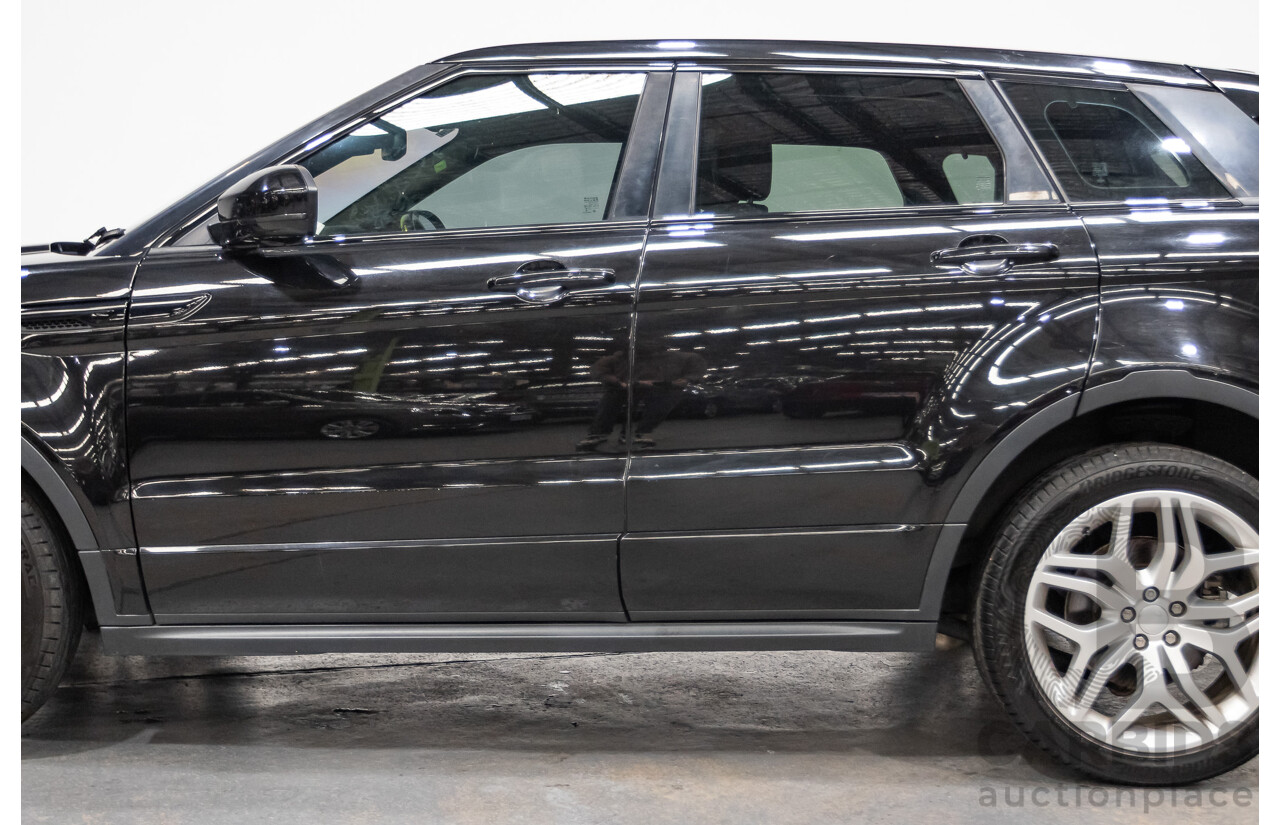 02/2018 Range Rover Evoque Td4 (110kW) SE DYNAMIC (AWD) LV MY18 5D Wagon Santorini Black Turbo Diesel 2.0L